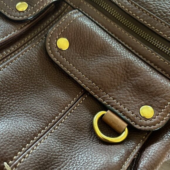 Fossil Genuine Leather Purse – Chestnut Brown w/ Gold Hardware + Dust Bag - Picture 3 of 5